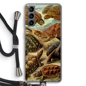 CaseCompany Haeckel Chelonia: Samsung Galaxy S21 Transparant Hoesje met koord