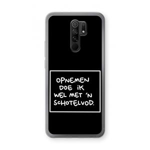 CaseCompany Schotelvod: Xiaomi Redmi 9 Transparant Hoesje