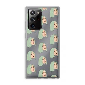CaseCompany King Kylie: Samsung Galaxy Note 20 Ultra / Note 20 Ultra 5G Transparant Hoesje