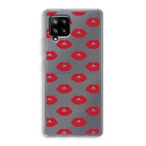 CaseCompany Lips: Samsung Galaxy A42 5G Transparant Hoesje