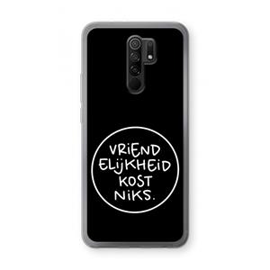 CaseCompany Vriendelijkheid: Xiaomi Redmi 9 Transparant Hoesje