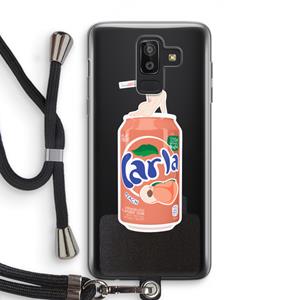 CaseCompany S(peach)less: Samsung Galaxy J8 (2018) Transparant Hoesje met koord