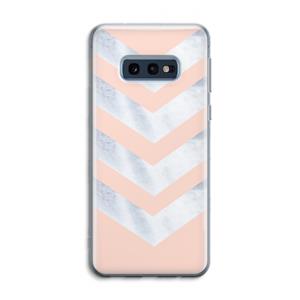 CaseCompany Marmeren pijlen: Samsung Galaxy S10e Transparant Hoesje