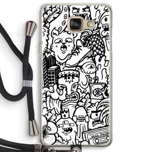 CaseCompany Vexx Mixtape #2: Samsung Galaxy A5 (2016) Transparant Hoesje met koord