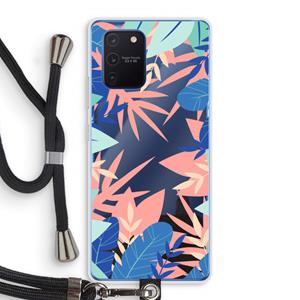 CaseCompany Tropisch: Samsung Galaxy Note 10 Lite Transparant Hoesje met koord