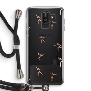 CaseCompany Dancing #1: Samsung Galaxy J8 (2018) Transparant Hoesje met koord