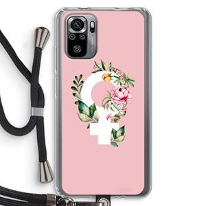 CaseCompany Venus: Xiaomi Redmi Note 10S Transparant Hoesje met koord