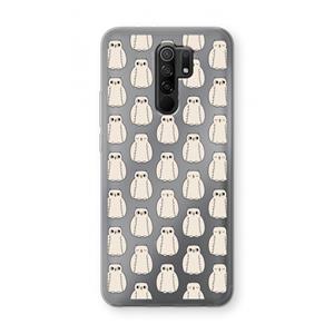 CaseCompany Uilen: Xiaomi Redmi 9 Transparant Hoesje