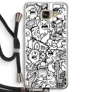 CaseCompany Vexx City #2: Samsung Galaxy A5 (2016) Transparant Hoesje met koord