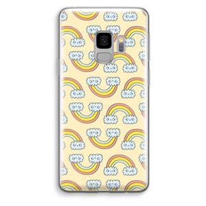 CaseCompany Regenboog: Samsung Galaxy S9 Transparant Hoesje