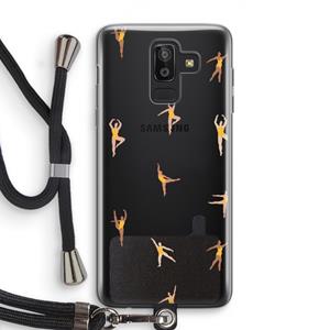 CaseCompany Dans #2: Samsung Galaxy J8 (2018) Transparant Hoesje met koord