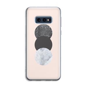 CaseCompany Marmeren cirkels: Samsung Galaxy S10e Transparant Hoesje