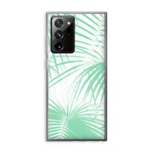 CaseCompany Palmbladeren: Samsung Galaxy Note 20 Ultra / Note 20 Ultra 5G Transparant Hoesje