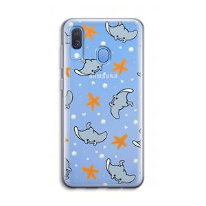 CaseCompany Manta: Samsung Galaxy A40 Transparant Hoesje