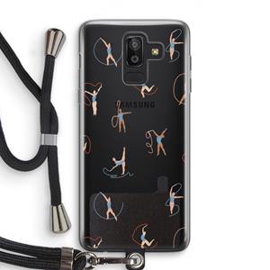 CaseCompany Dancing #3: Samsung Galaxy J8 (2018) Transparant Hoesje met koord