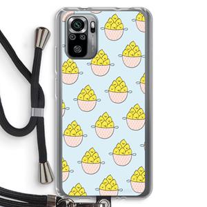 CaseCompany Citroenen: Xiaomi Redmi Note 10S Transparant Hoesje met koord
