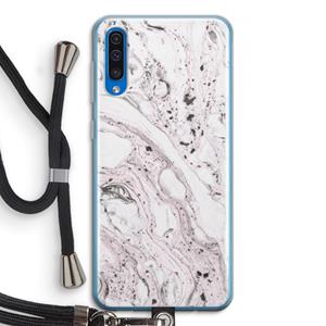 CaseCompany Mengelmoes: Samsung Galaxy A50 Transparant Hoesje met koord