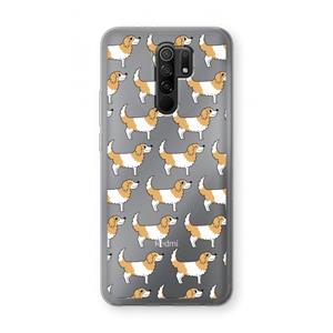 CaseCompany Doggy: Xiaomi Redmi 9 Transparant Hoesje