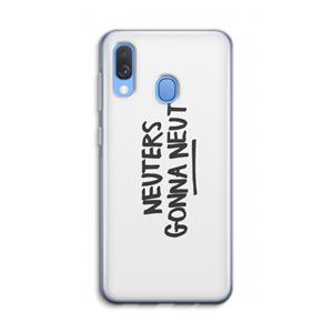 CaseCompany Neuters: Samsung Galaxy A40 Transparant Hoesje