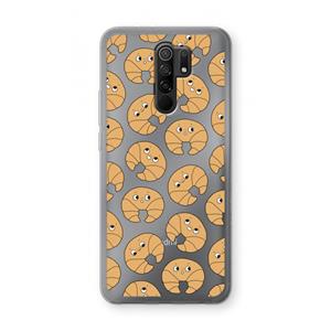 CaseCompany Croissant: Xiaomi Redmi 9 Transparant Hoesje