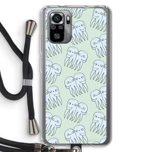 CaseCompany Octopussen: Xiaomi Redmi Note 10S Transparant Hoesje met koord