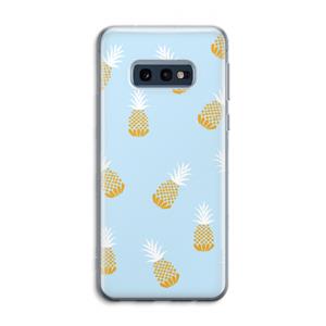 CaseCompany Ananasjes: Samsung Galaxy S10e Transparant Hoesje