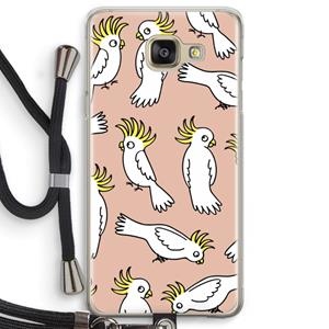 CaseCompany Papegaai: Samsung Galaxy A5 (2016) Transparant Hoesje met koord