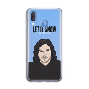 CaseCompany Let It Snow: Samsung Galaxy A40 Transparant Hoesje