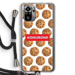 CaseCompany Koekerond: Xiaomi Redmi Note 10S Transparant Hoesje met koord