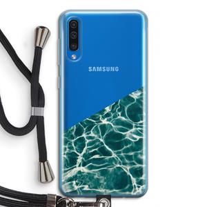 CaseCompany Weerkaatsing water: Samsung Galaxy A50 Transparant Hoesje met koord