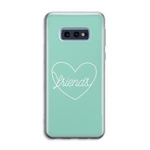CaseCompany Friends heart pastel: Samsung Galaxy S10e Transparant Hoesje