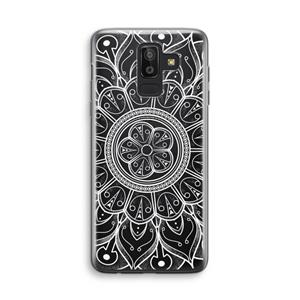 CaseCompany Roses Are Red: Samsung Galaxy J8 (2018) Transparant Hoesje