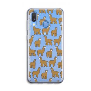 CaseCompany Alpacas: Samsung Galaxy A40 Transparant Hoesje