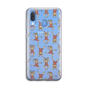 CaseCompany Gymboys: Samsung Galaxy A40 Transparant Hoesje