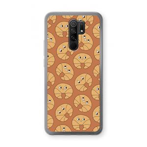 CaseCompany Croissant: Xiaomi Redmi 9 Transparant Hoesje