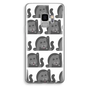 CaseCompany Cats: Samsung Galaxy S9 Transparant Hoesje