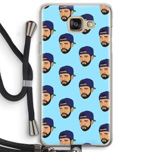 CaseCompany Drake Away: Samsung Galaxy A5 (2016) Transparant Hoesje met koord