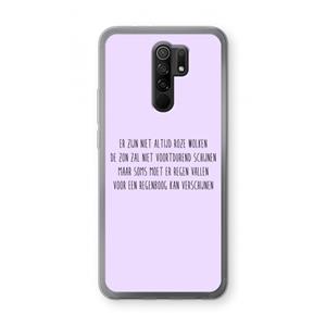 CaseCompany Regenboog: Xiaomi Redmi 9 Transparant Hoesje