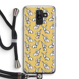 CaseCompany Haas: Samsung Galaxy J8 (2018) Transparant Hoesje met koord