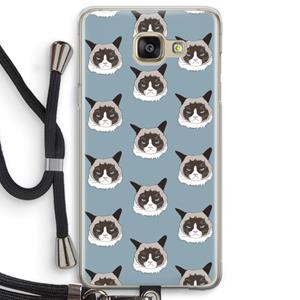 CaseCompany It's a Purrr Case: Samsung Galaxy A5 (2016) Transparant Hoesje met koord