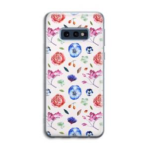 CaseCompany Bloemetjes: Samsung Galaxy S10e Transparant Hoesje