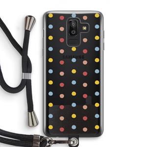 CaseCompany Bollen: Samsung Galaxy J8 (2018) Transparant Hoesje met koord