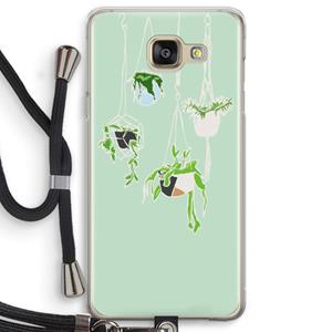 CaseCompany Hang In There: Samsung Galaxy A5 (2016) Transparant Hoesje met koord