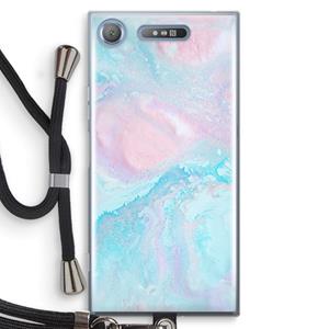 CaseCompany Fantasie pastel: Sony Xperia XZ1 Transparant Hoesje met koord