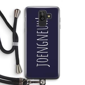 CaseCompany Joengneuh!: Samsung Galaxy J8 (2018) Transparant Hoesje met koord
