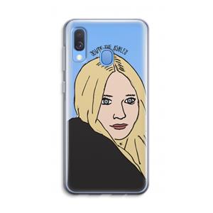 CaseCompany Ashley: Samsung Galaxy A40 Transparant Hoesje
