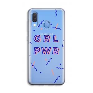 CaseCompany GRL PWR: Samsung Galaxy A40 Transparant Hoesje