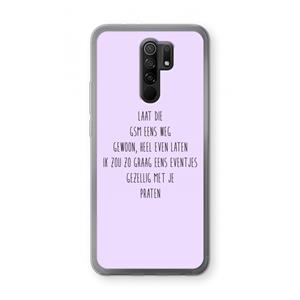 CaseCompany GSM: Xiaomi Redmi 9 Transparant Hoesje