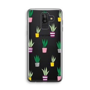 CaseCompany Sanseveria: Samsung Galaxy J8 (2018) Transparant Hoesje