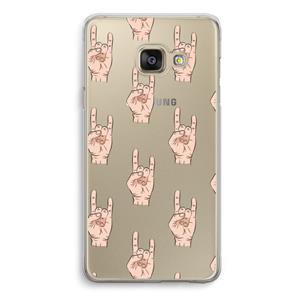 CaseCompany Rock: Samsung A3 (2017) Transparant Hoesje